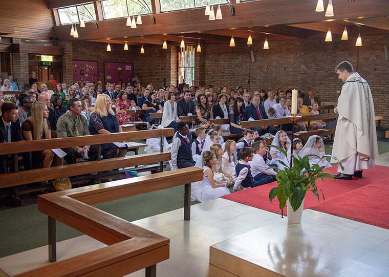 Service at St. Joseph the Worker Catholic Church
